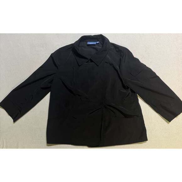 Simply Vera Vera Wang Women’s Black Lightweight Windbreaker Jacket Size Medium - Picture 1 of 9